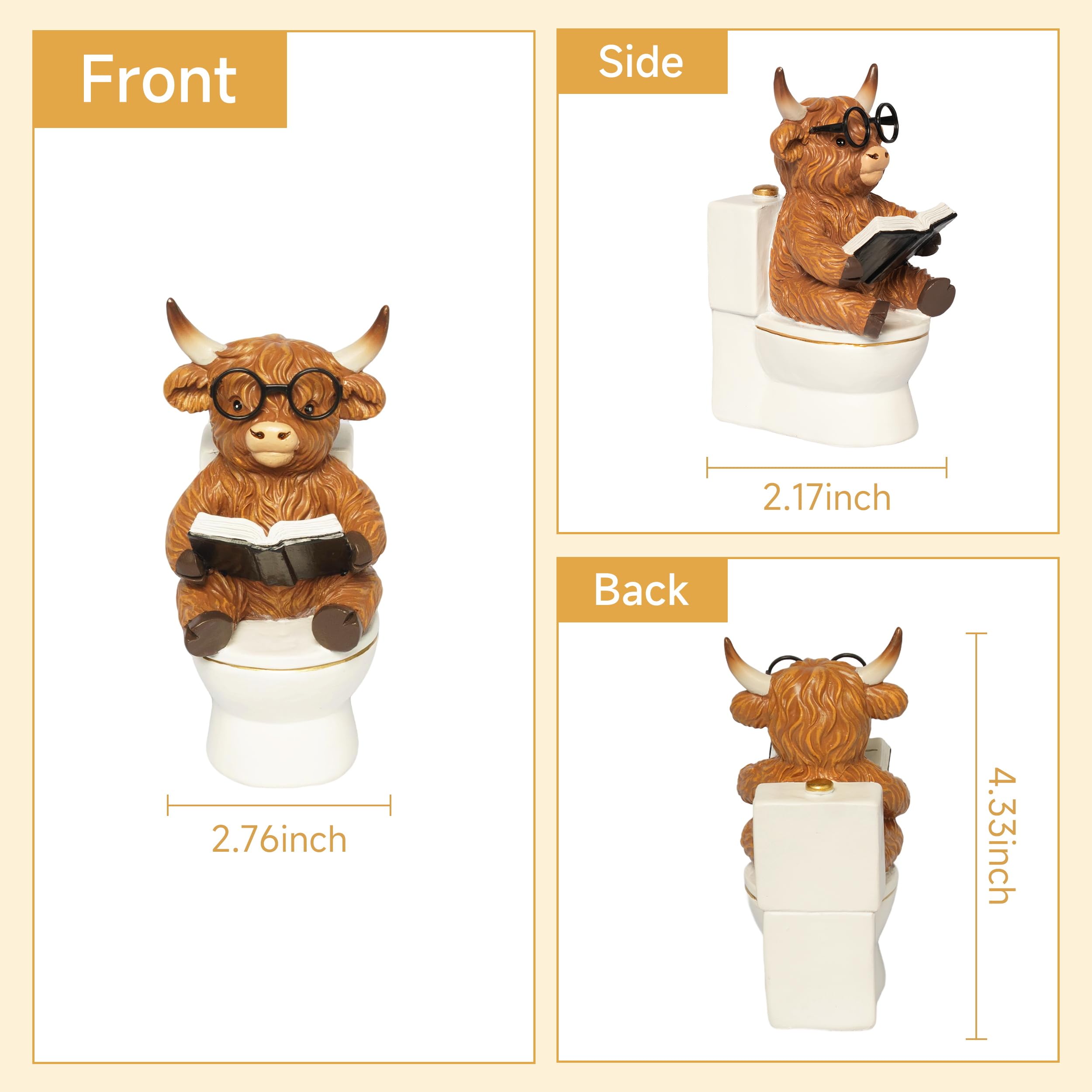 YeehaWhoo vache jouant avec papier toilette illustre détail ludique
