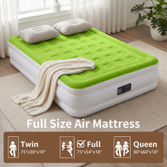 YENING matelas en cours de gonflage avec pompe intégrée pour gain de temps