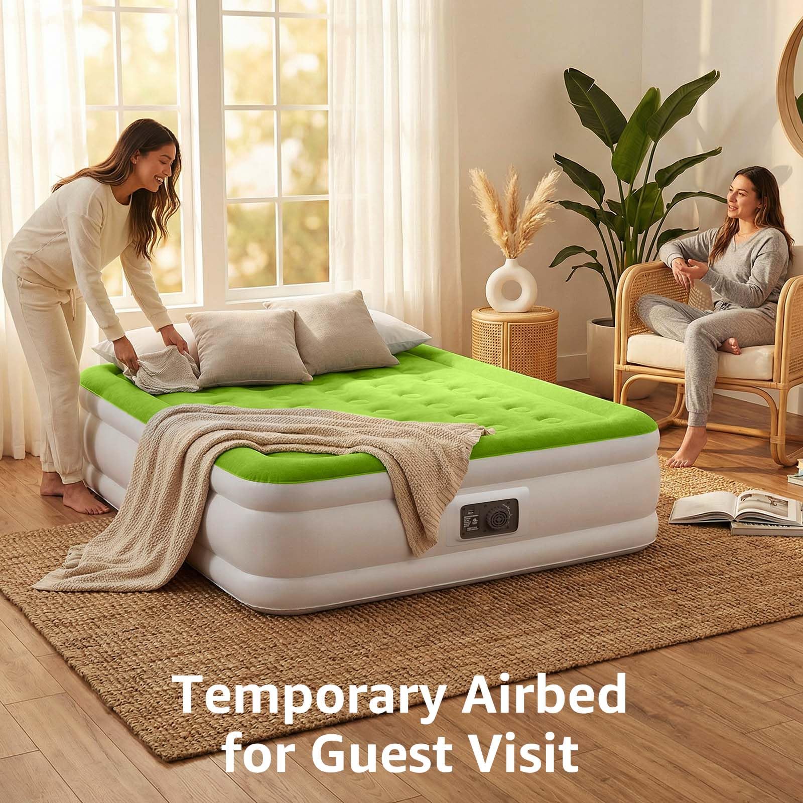 YENING matelas plié dans sa housse pour transport facile et stockage compact