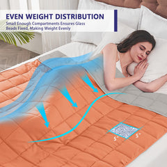 yescool détail des coutures en carrés 5x5 pour distribution stable des billes