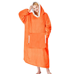yescool vue avant du hoodie couverture montrant coupe et capuche, chaleur visible