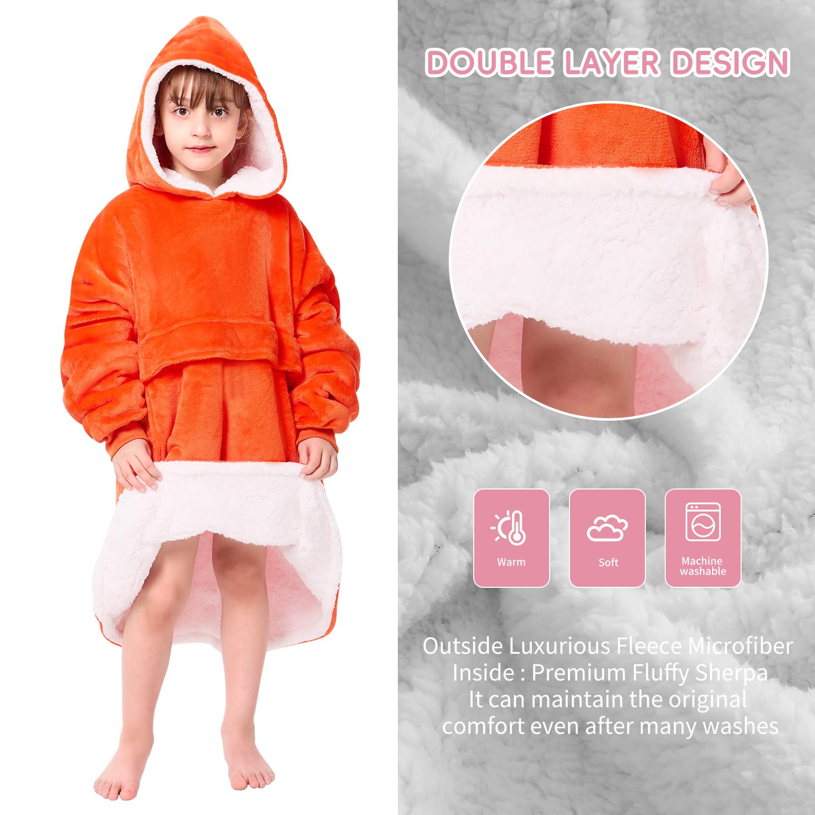 yescool détail de la poche avant, rangement pratique et mains au chaud