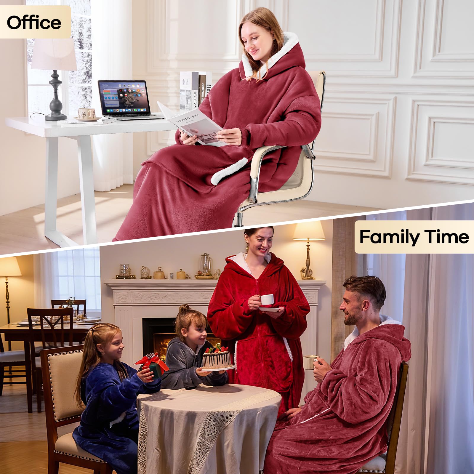 yescool porté sur canapé moment cocooning et confort familial