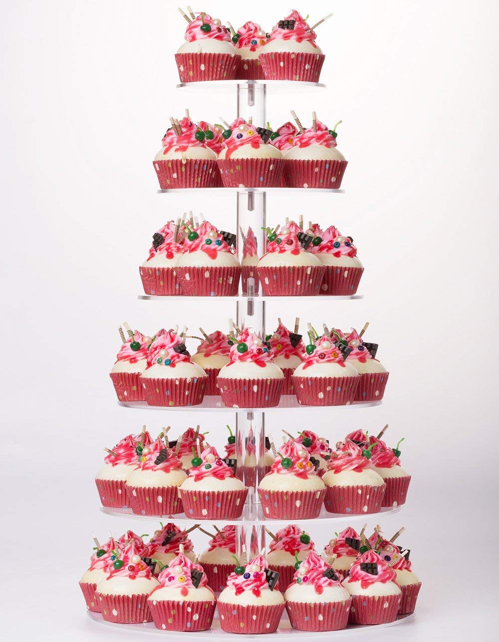 YestBuy présentoir vue de face exposant cupcakes pour une présentation élégante