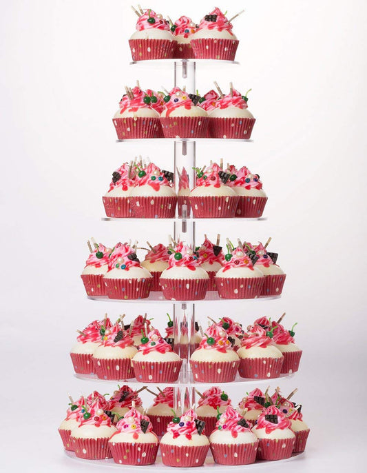 YestBuy présentoir vue de face exposant cupcakes pour une présentation élégante