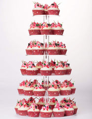 YestBuy présentoir vue de face exposant cupcakes pour une présentation élégante