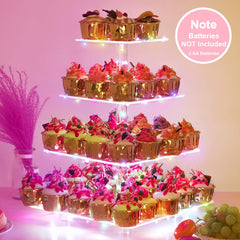 YestBuy présentoir en situation avec cupcakes pour visualiser le rendu festif