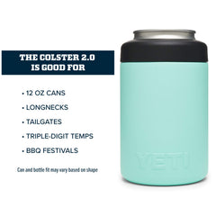 YETI Colster ouvert avec canette insérée illustrant la mise en place facile