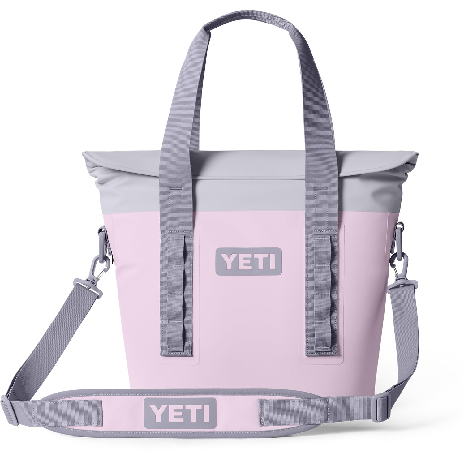 YETI Hopper M15 face avant en Cherry Blossom montrant design compact et poignée