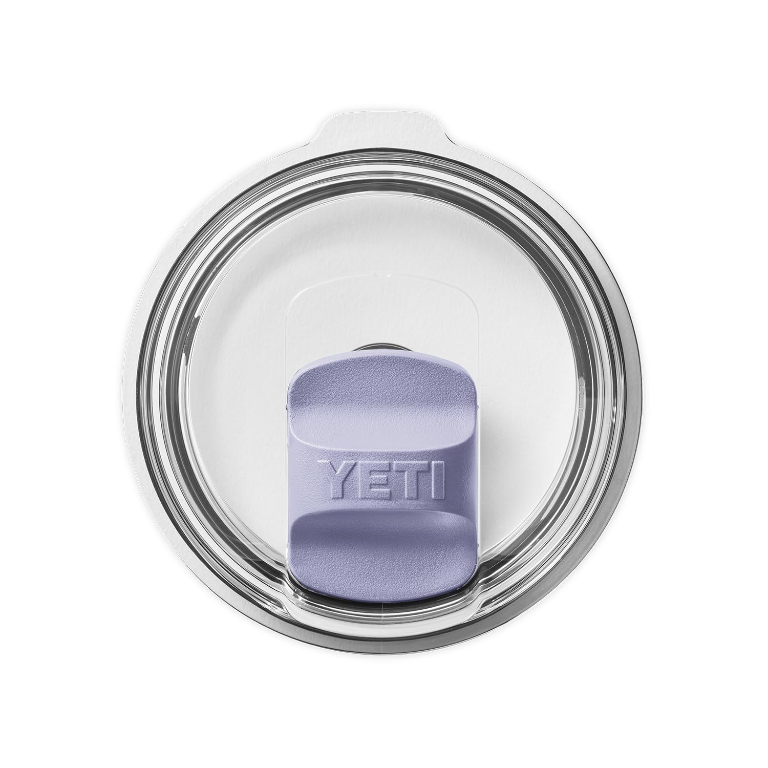 YETI aimant Magslider Cosmic Lilac en cours d'installation sur un couvercle MagSlider
