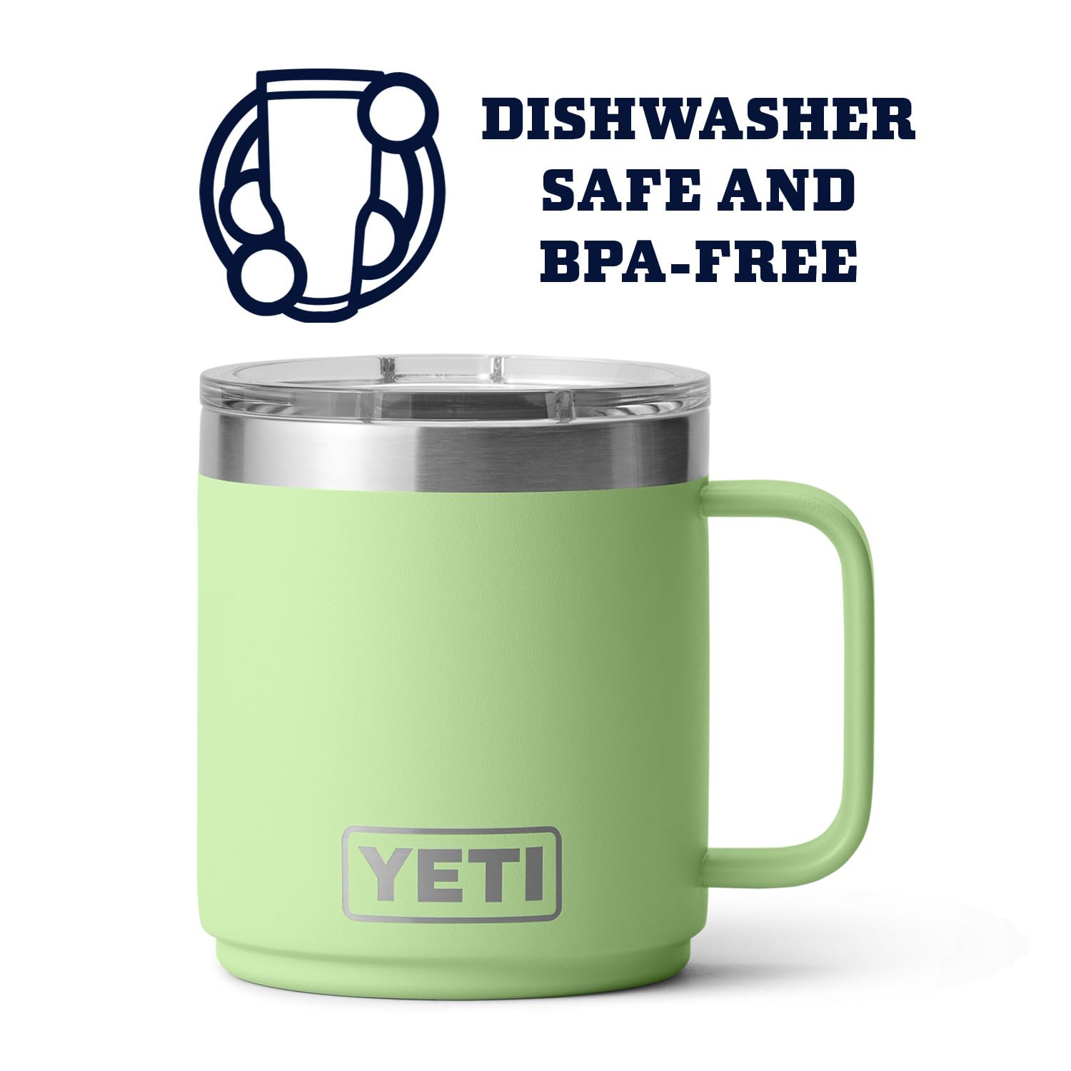 YETI Rambler gros plan sur le couvercle MagSlider, ouverture magnétique pratique