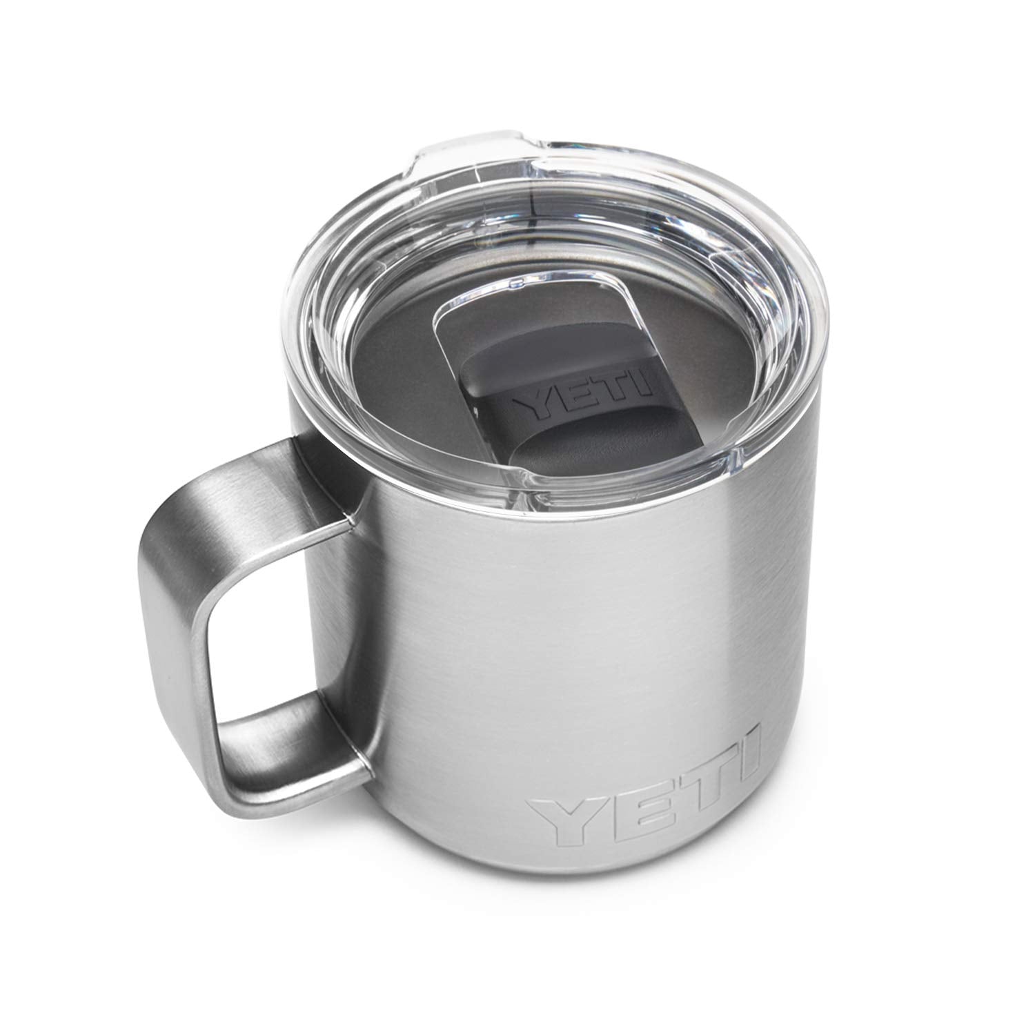 YETI Rambler face avant montrant gobelet robuste et maintien de chaleur