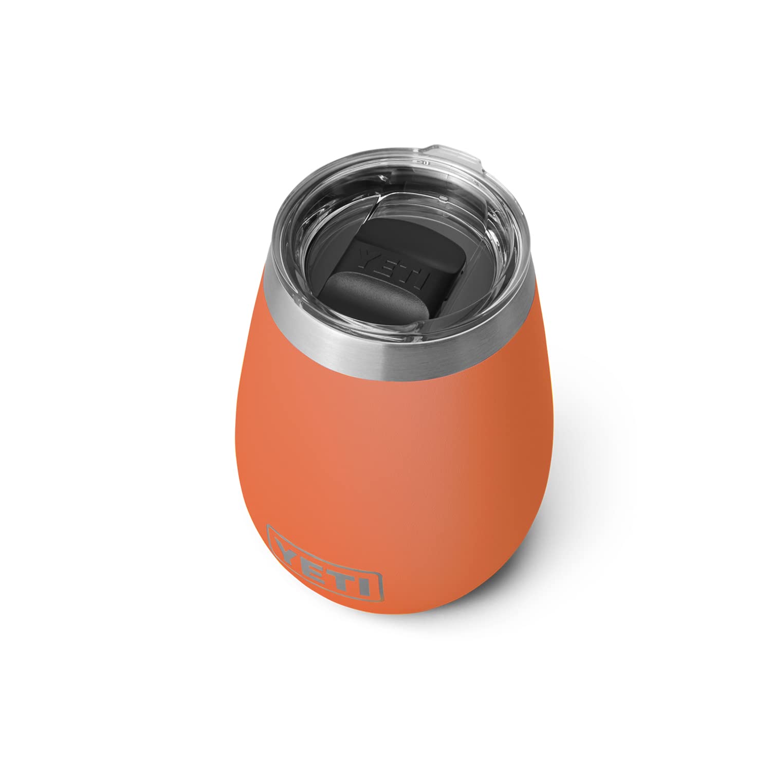 YETI Rambler gobelet face avant montrant la finition High Desert Clay et robustesse