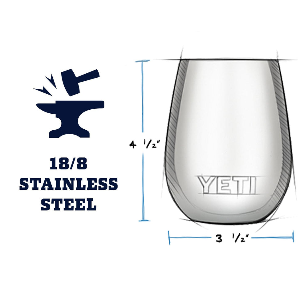 YETI Rambler gros plan Duracoat résistante aux rayures et décoloration