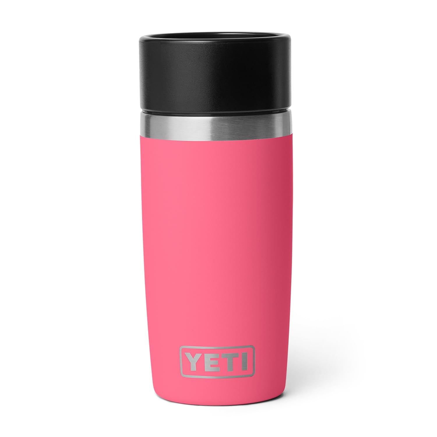 YETI Rambler posé dans porte-gobelet voiture maintien sûr