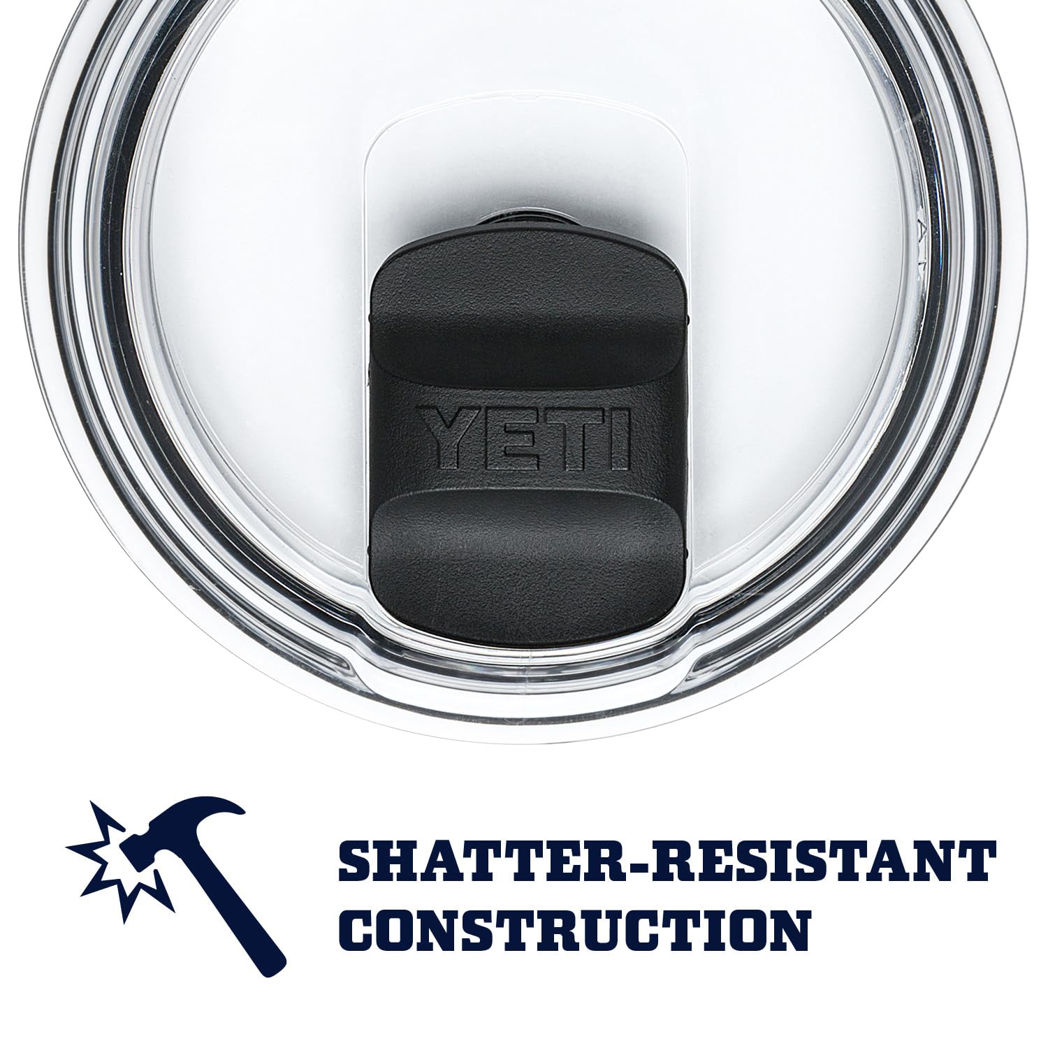 YETI Rambler base empilable vue dessous indiquant stabilité