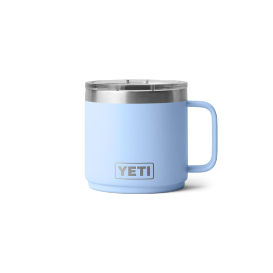 YETI Rambler vue avant montrant design et couleur Big Sky Blue, durable et attrayante