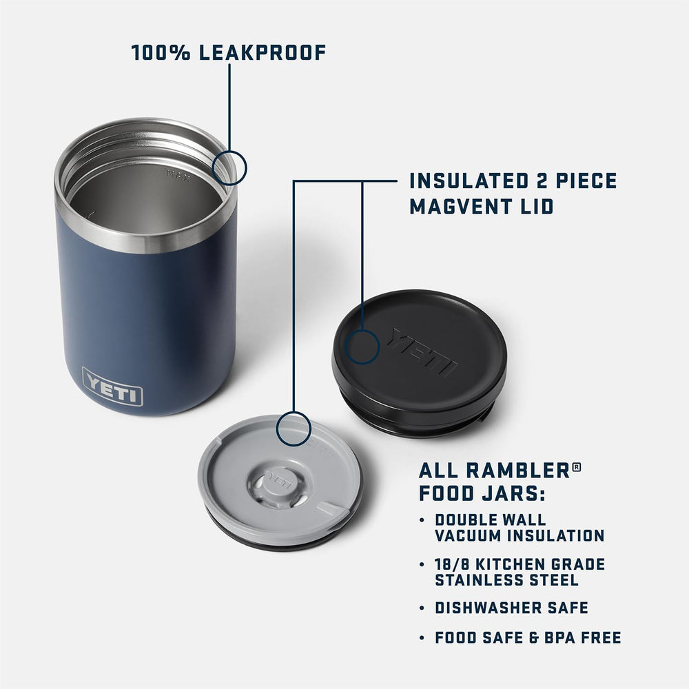 YETI Rambler couvercle MagVent en gros plan, étanchéité et ouverture facile
