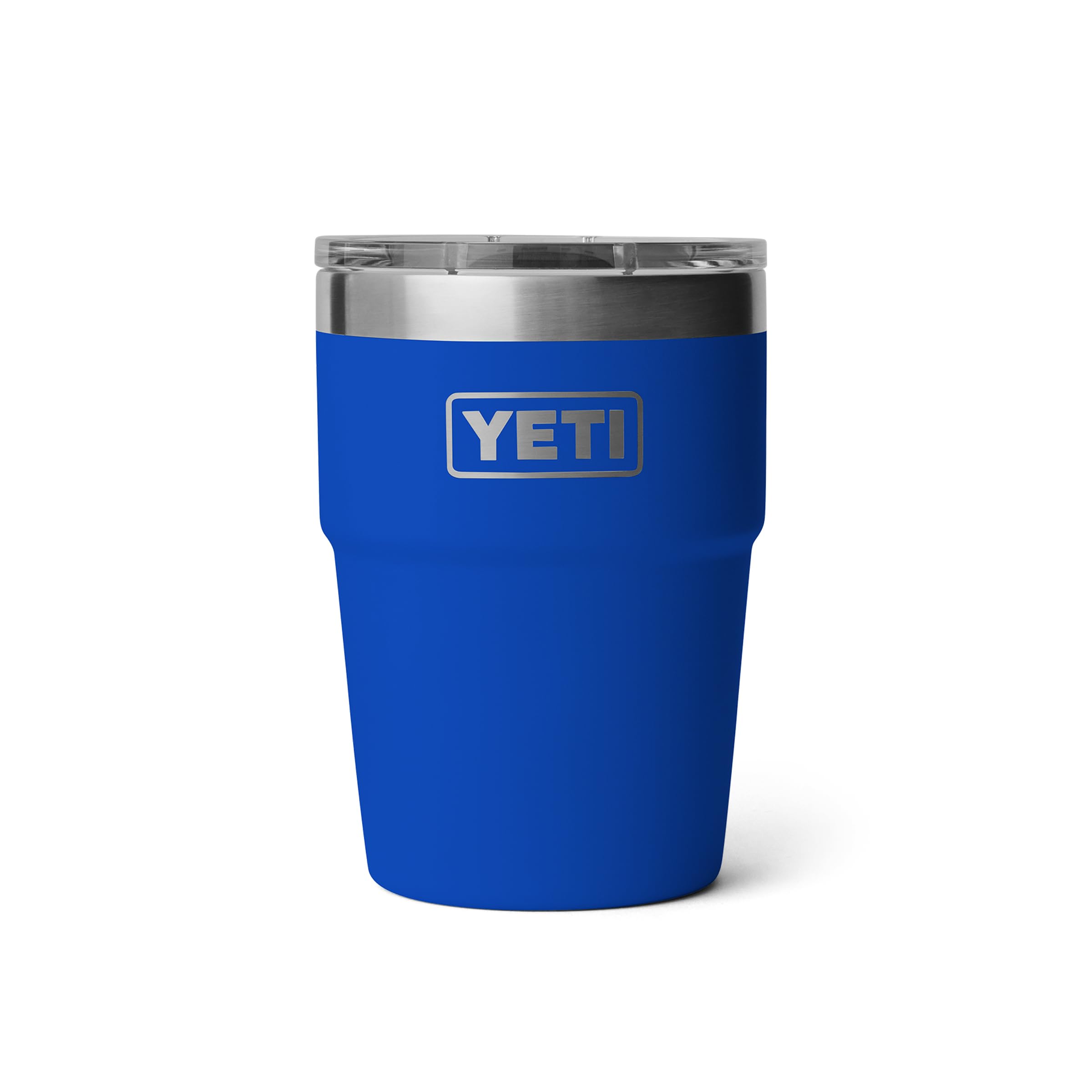 YETI Rambler 16 oz face avant Royal Blue montrant robustesse et isolation