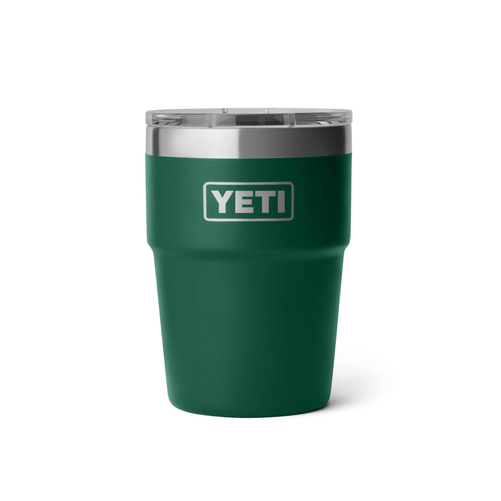 YETI Rambler face avant montrant logo et finition robuste bénéfice durabilité