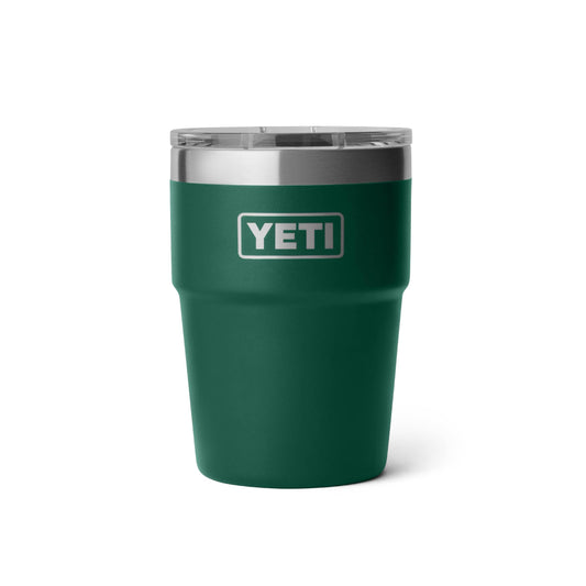 YETI Rambler face avant montrant logo et finition robuste bénéfice durabilité