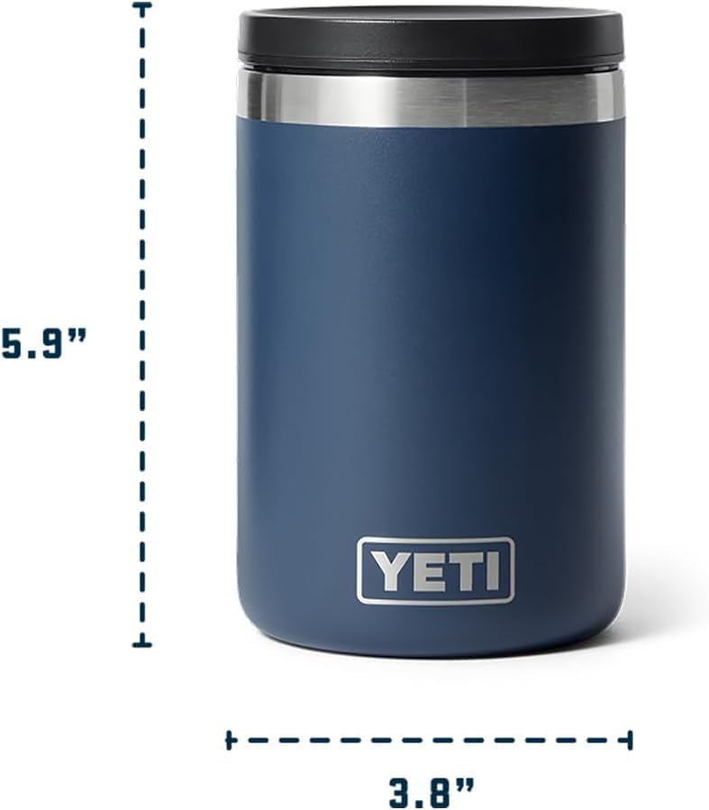 YETI Rambler ouvert avec soupe chaude montrant maintien de la température