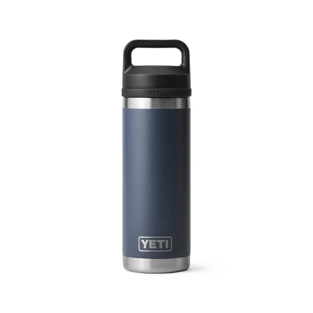 YETI Rambler 18 oz face navy montrant la silhouette et la couleur