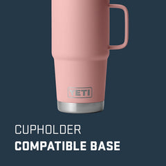YETI rambler gros plan acier 18/8 résistant aux chocs