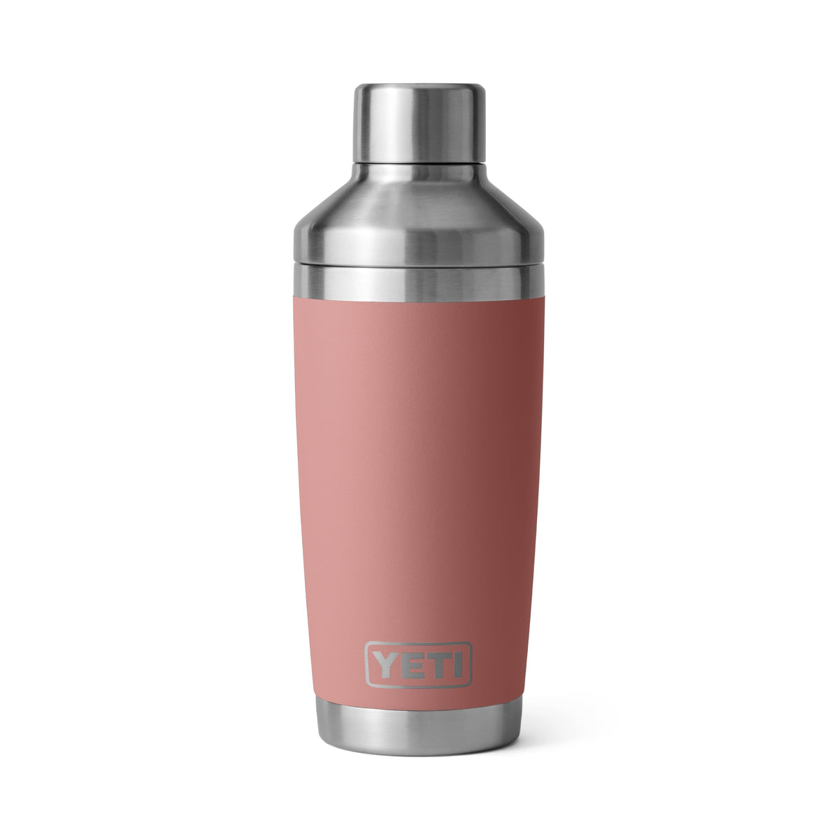 YETI face avant du shaker 20 oz montrant le design Sandstone Pink et robustesse