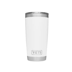 YETI Rambler 20 oz face avant montrant le design blanc et solidité