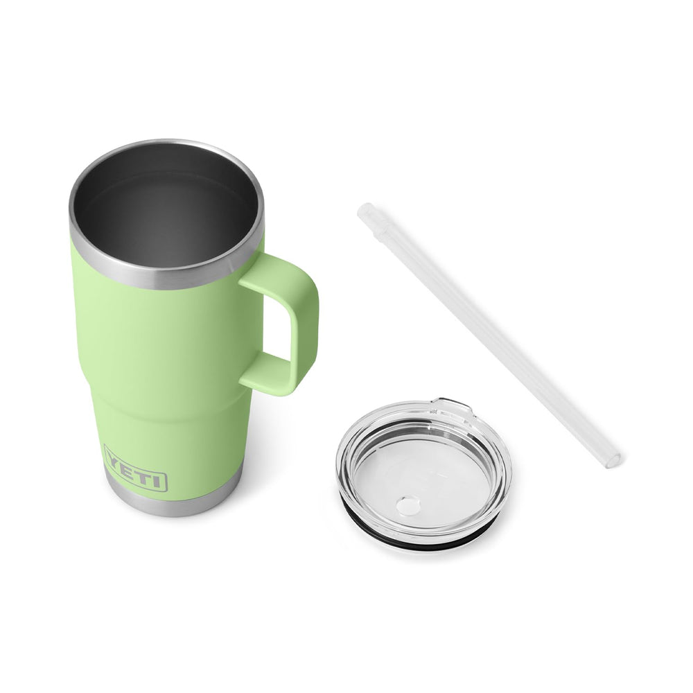 YETI Rambler profil en acier inoxydable illustrant l'isolation double paroi