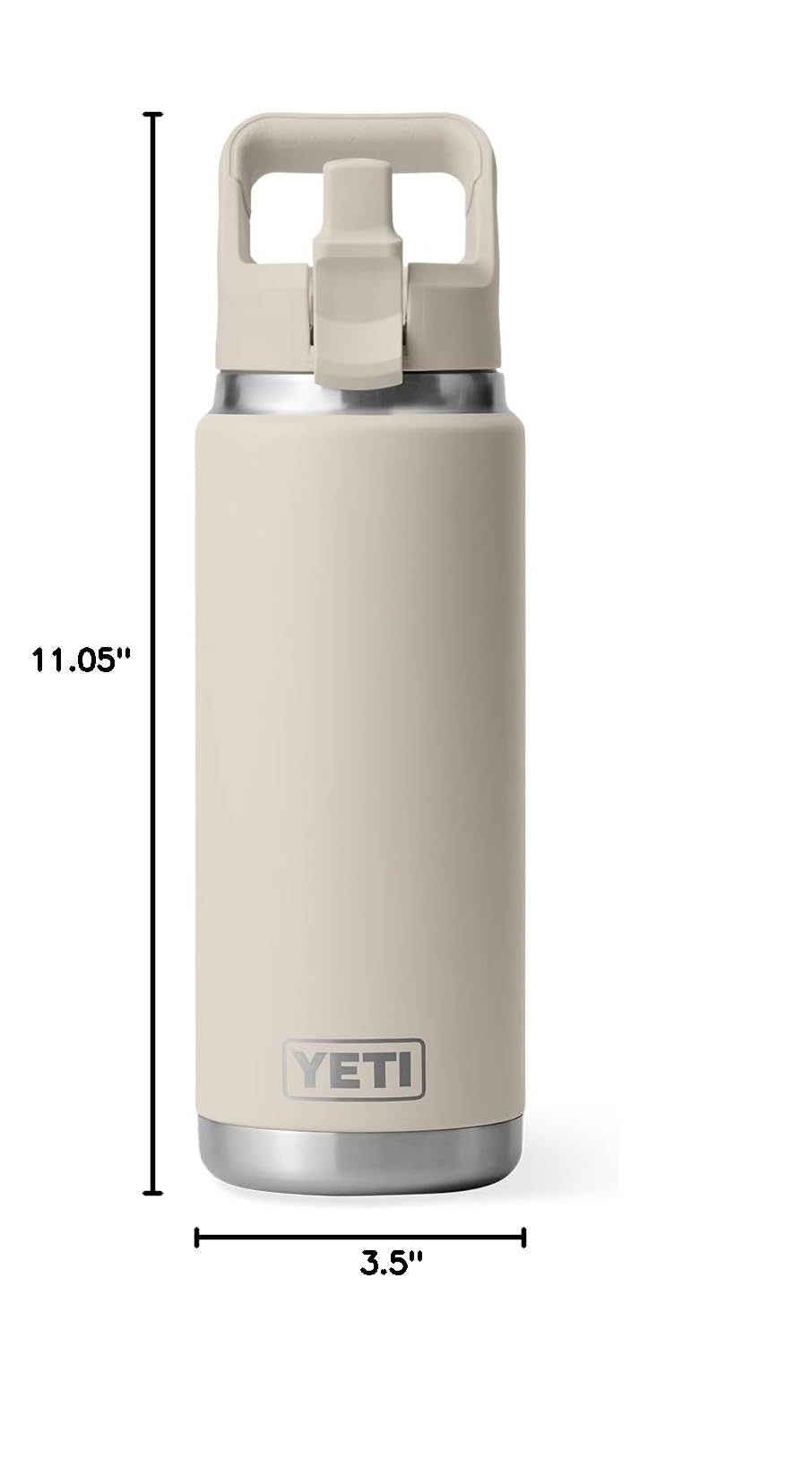 YETI Rambler emballage étiquette montrant informations produit et couleur Cape Taupe