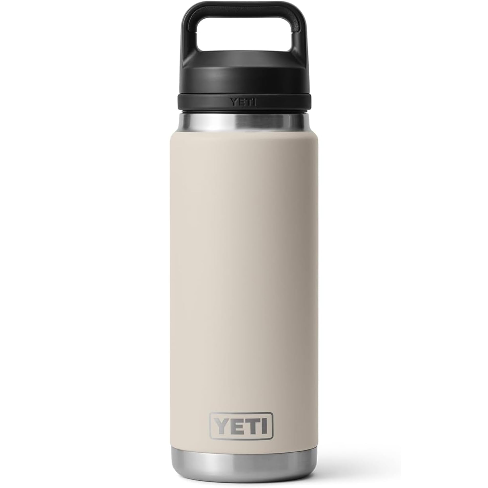 YETI Rambler 26 oz face avant Cape Taupe montrant design et étanchéité