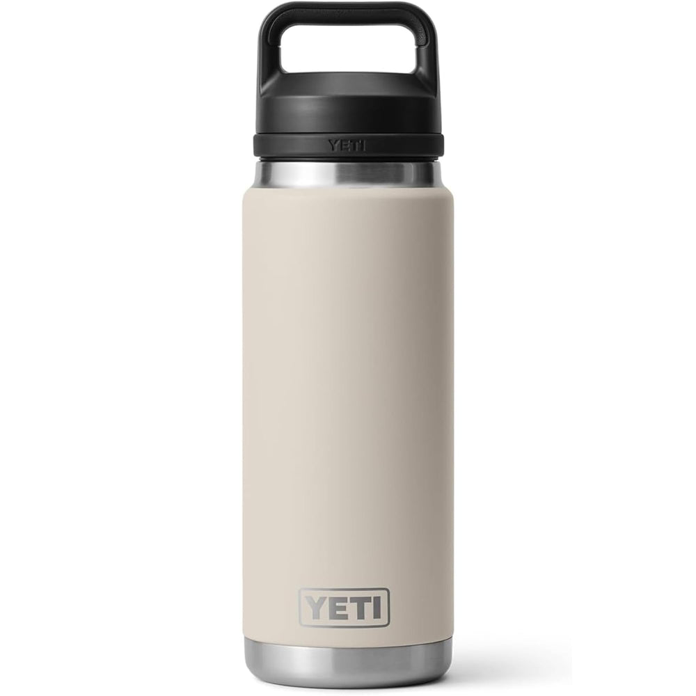 YETI Rambler 26 oz face avant Cape Taupe montrant design et étanchéité