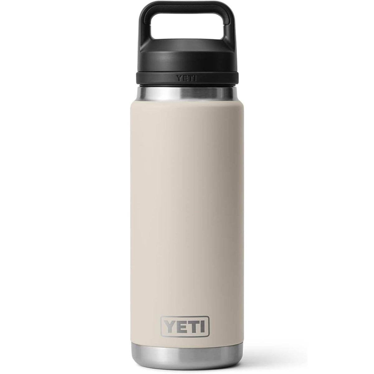 YETI Rambler 26 oz face avant Cape Taupe montrant design et étanchéité
