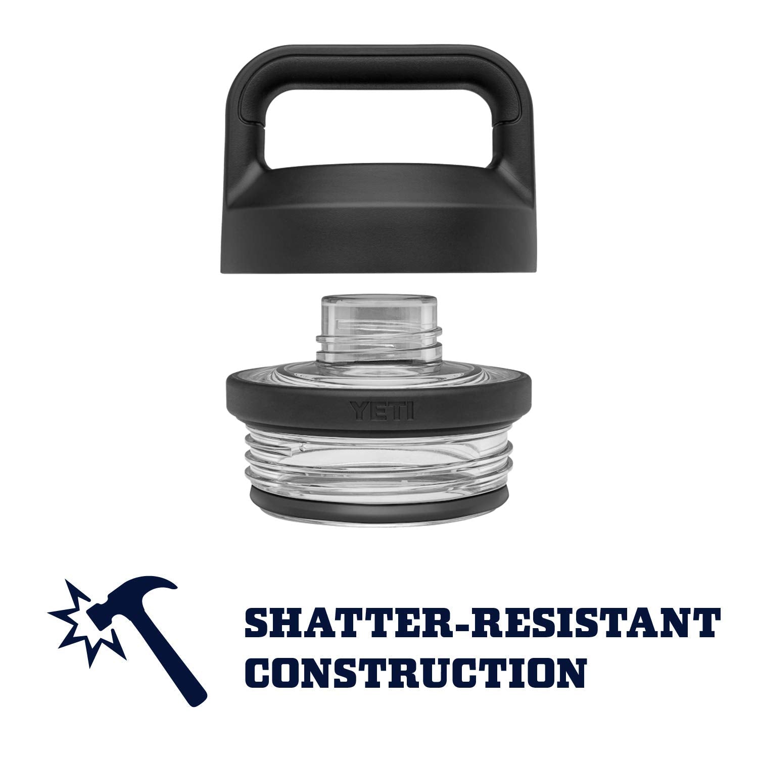 YETI Rambler portée en main lors d'un trajet montrant transport facile et confort d'utilisation