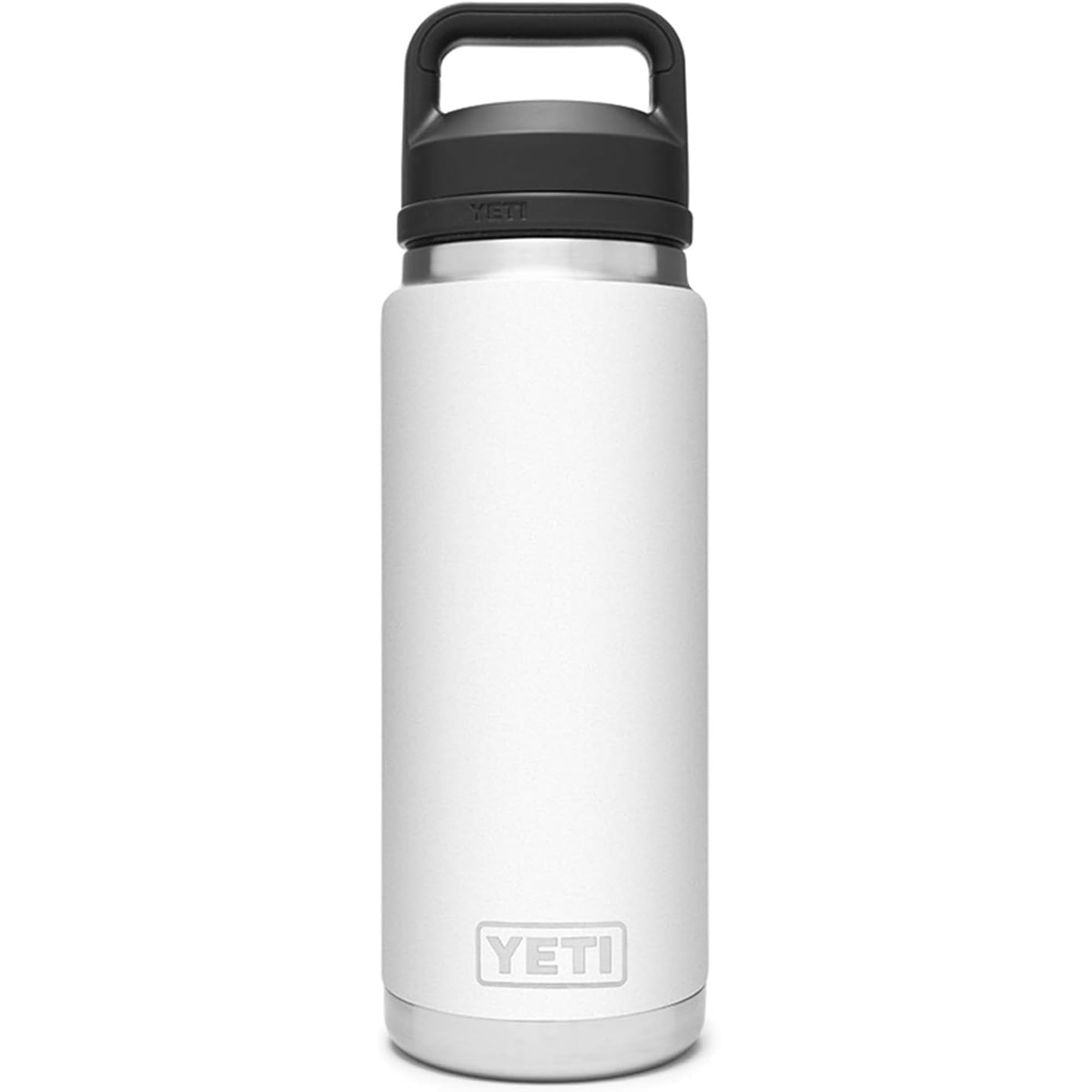 YETI Rambler 26 oz face avant blanche montrant la forme et la couleur, durable et élégante