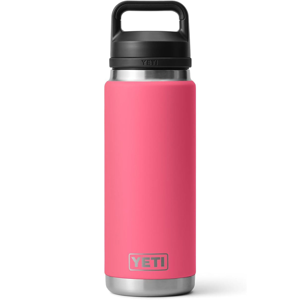 YETI Rambler 26 oz face avant Tropical Pink montrant la finition durable