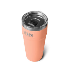 YETI Rambler face montrant finition Lowcountry Peach et résistance