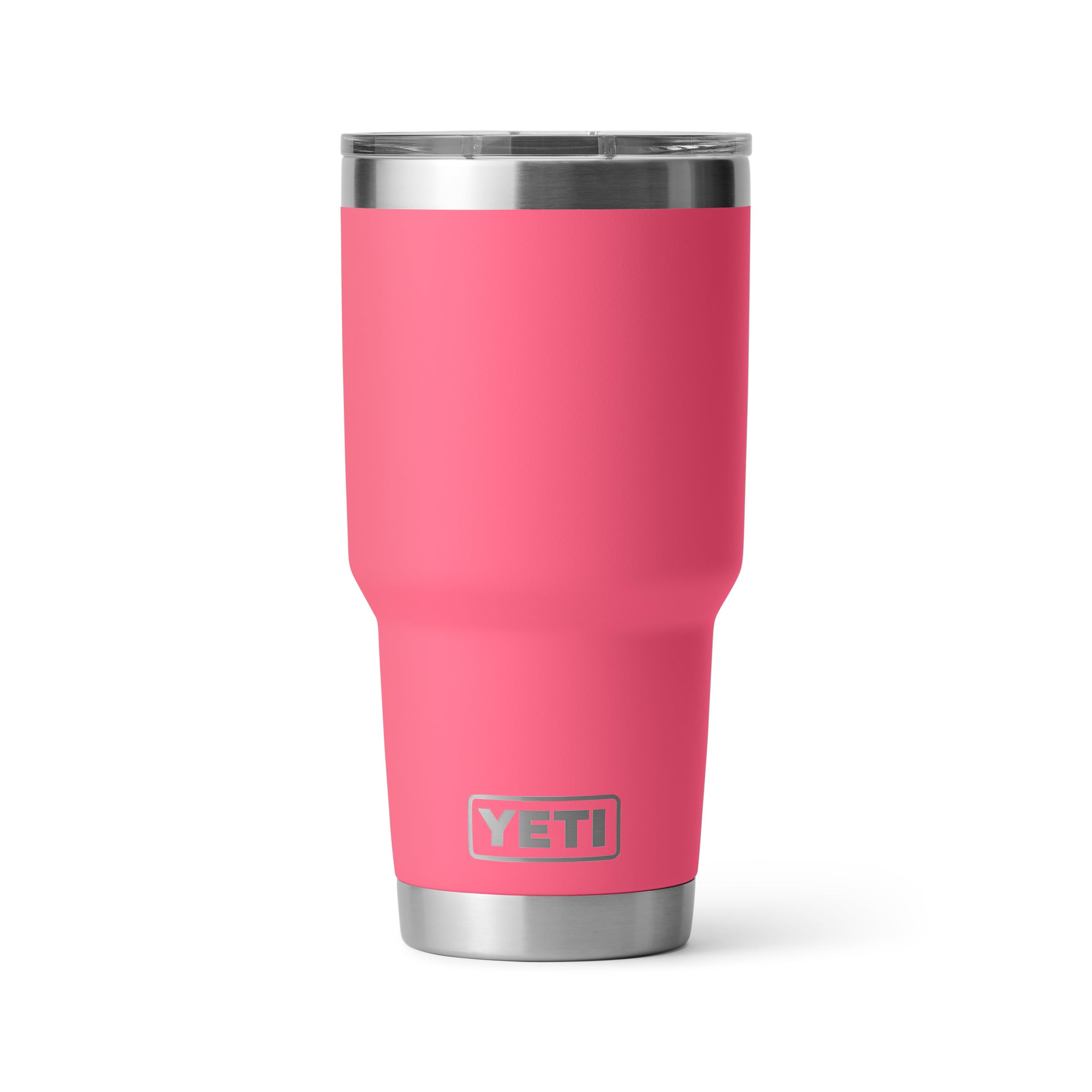 YETI Rambler face avant Tropical Pink montrant finition durable et capacité