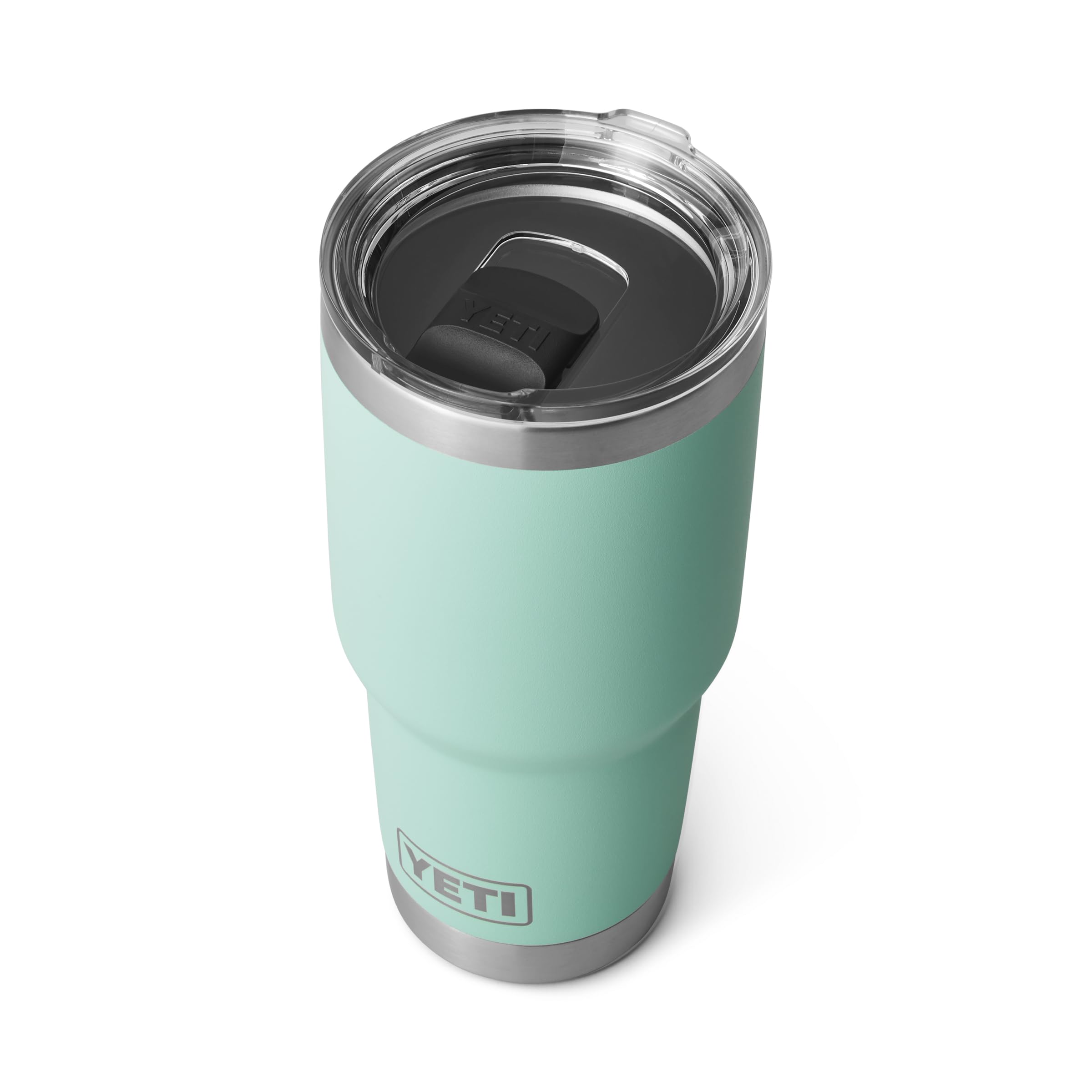 YETI Rambler 30 Seafoam gros plan sur Duracoat pour une meilleure adhérence