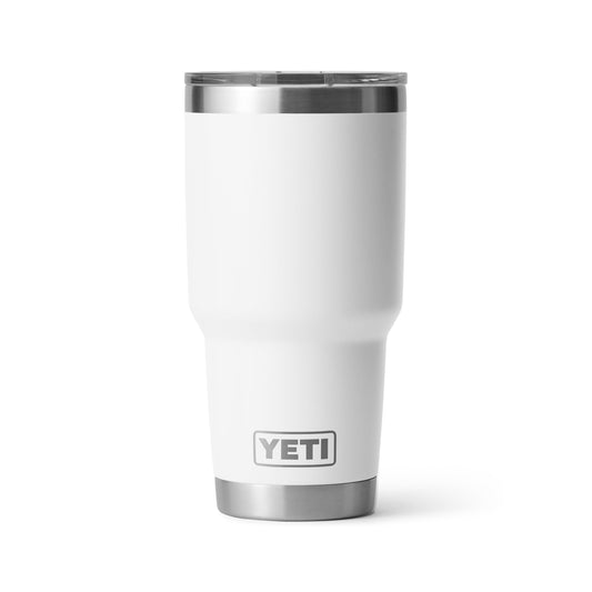 YETI Rambler 30oz face blanche montrant style et solidité