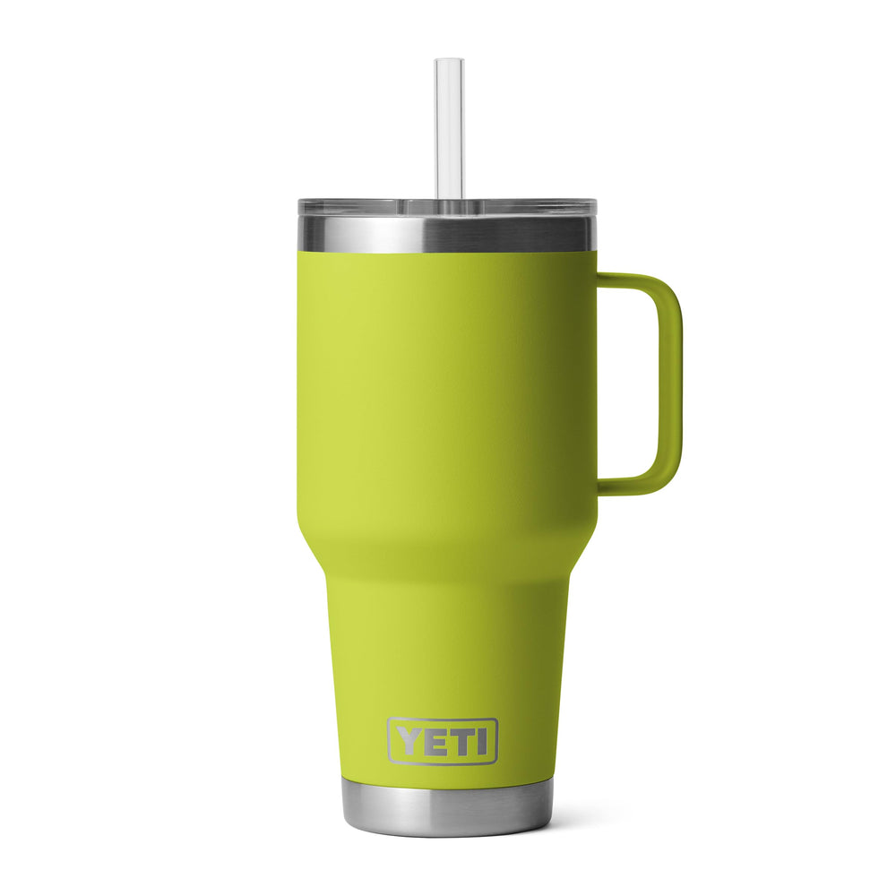 YETI Rambler 35 oz face avant Chartreuse, visibilité et style