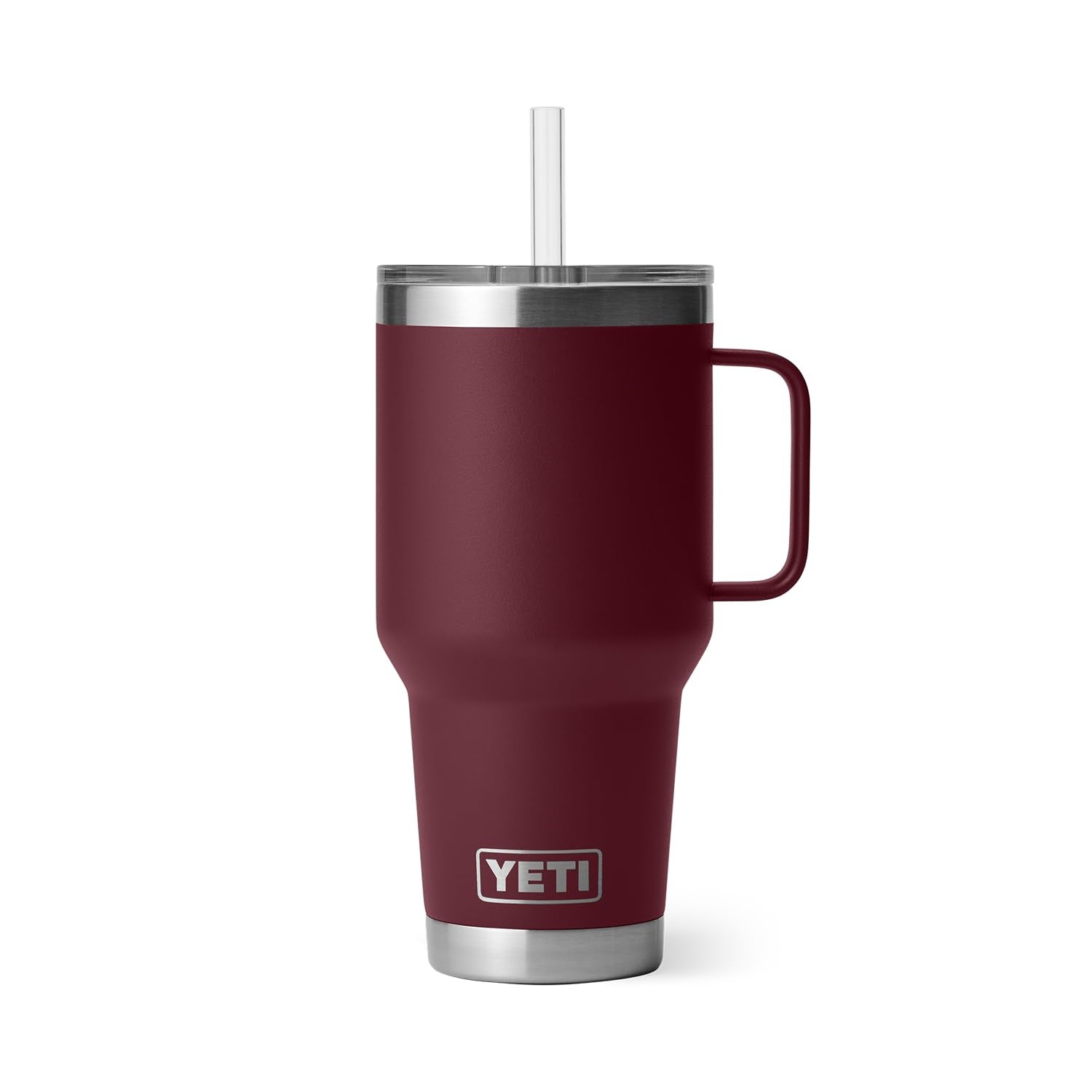 YETI Rambler en voiture démontrant stabilité et transport facile