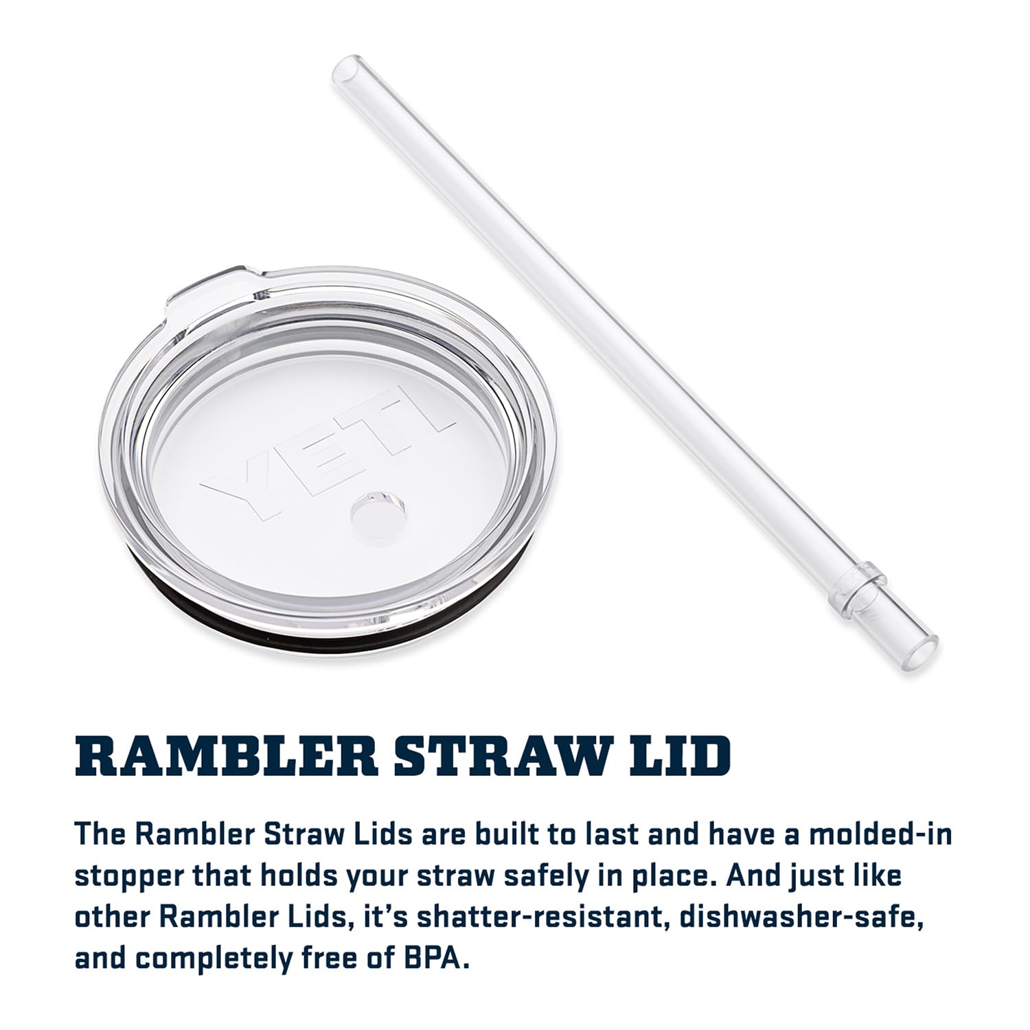 YETI Rambler étiquette et emballage, informations produit visibles