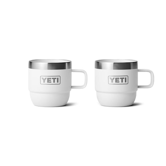 YETI Rambler vue face blanche montrant finition robuste et design compact