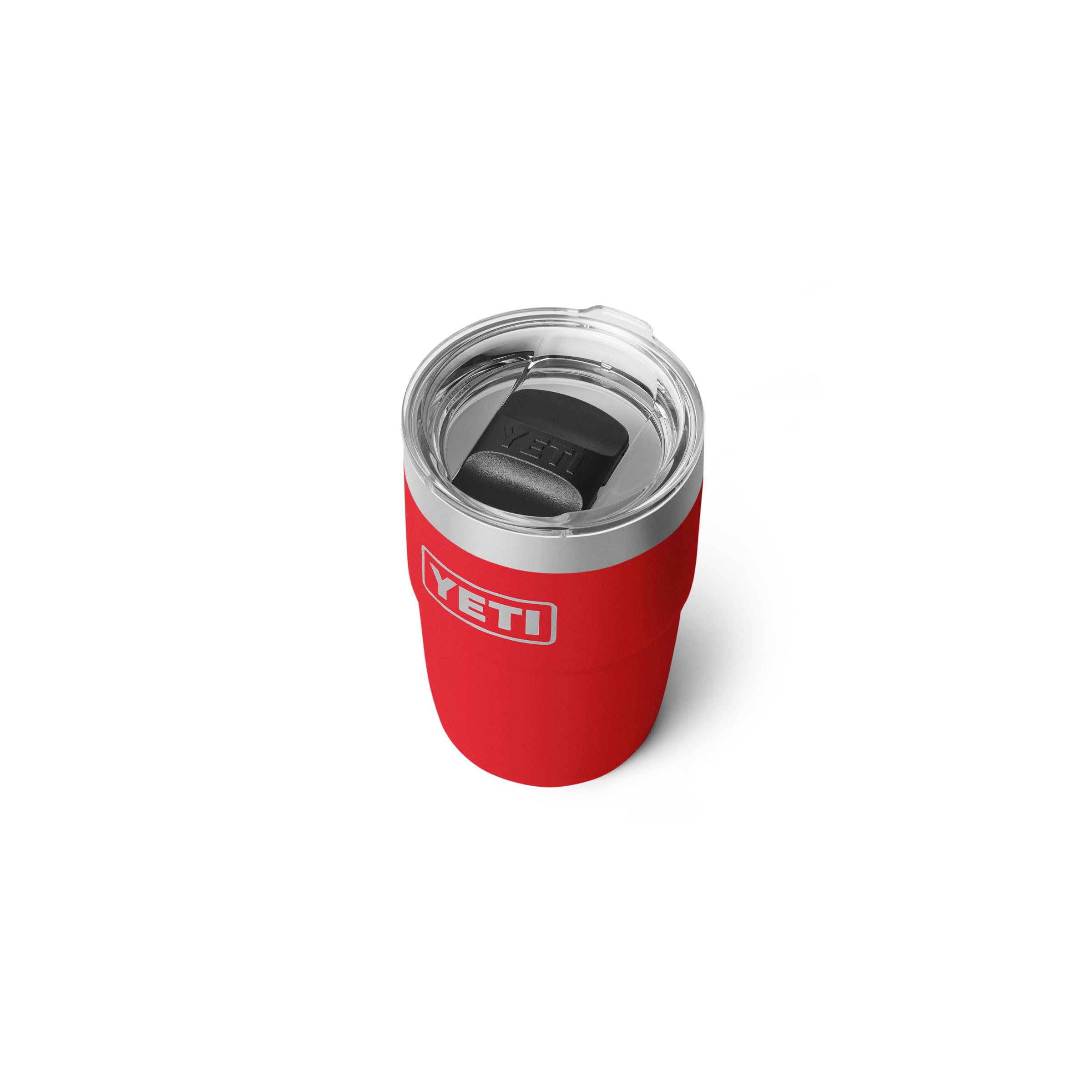 YETI Rambler couvercle détaillé réduisant les éclaboussures en déplacement