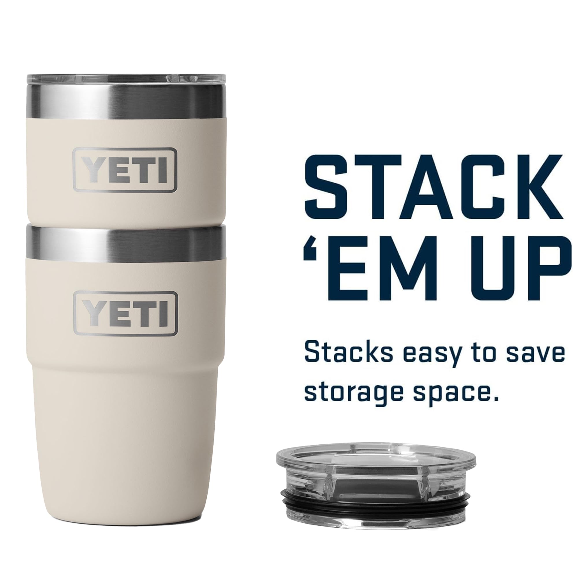 YETI Rambler 8 oz sous une machine espresso barista-friendly gain de place