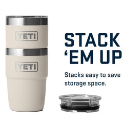 YETI Rambler 8 oz sous une machine espresso barista-friendly gain de place
