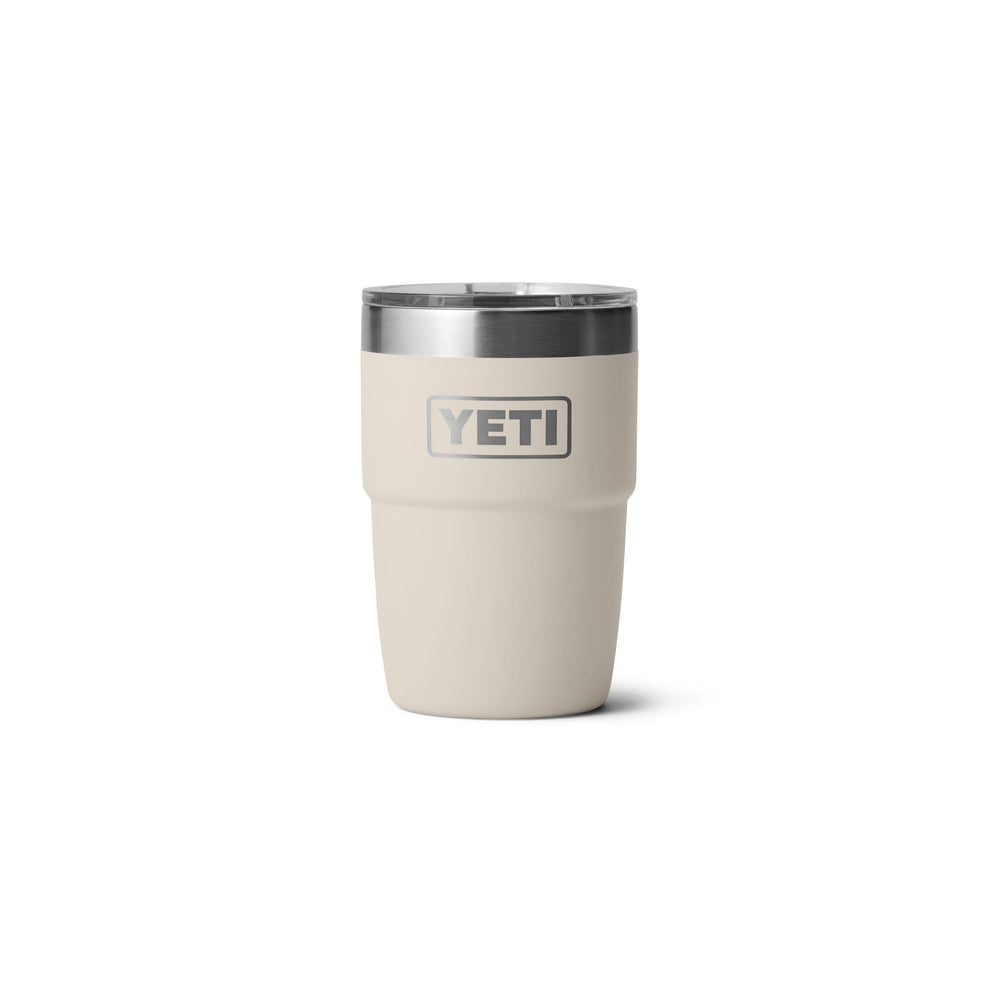 YETI Rambler 8 oz face avant Cape Taupe montrant design durable